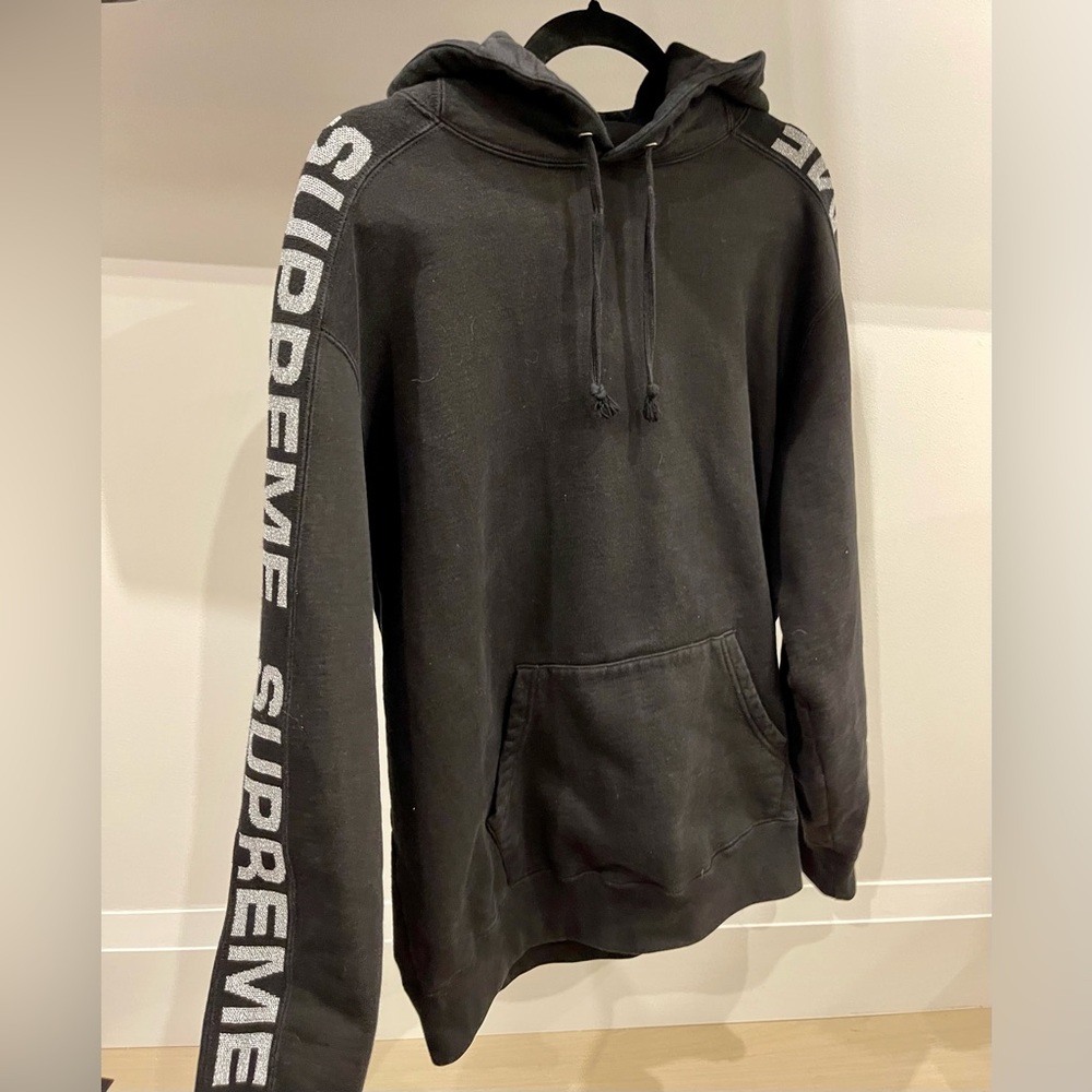 Supreme Metallic Black Hoodie